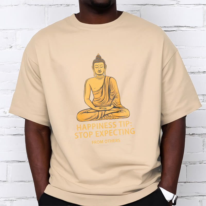 Breathable Cotton Crew Neck Mindful Grounding Graphic T-Shirt