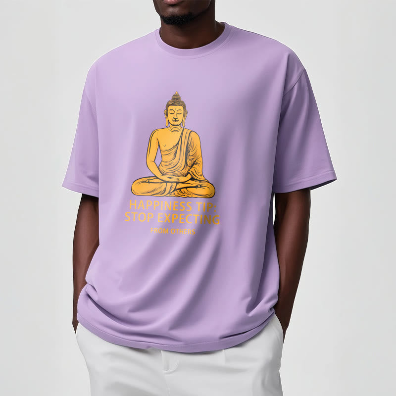 Breathable Cotton Crew Neck Mindful Grounding Graphic T-Shirt