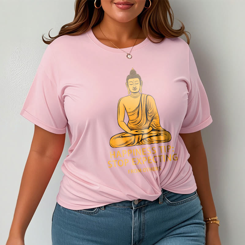Breathable Cotton Crew Neck Mindful Grounding Graphic T-Shirt
