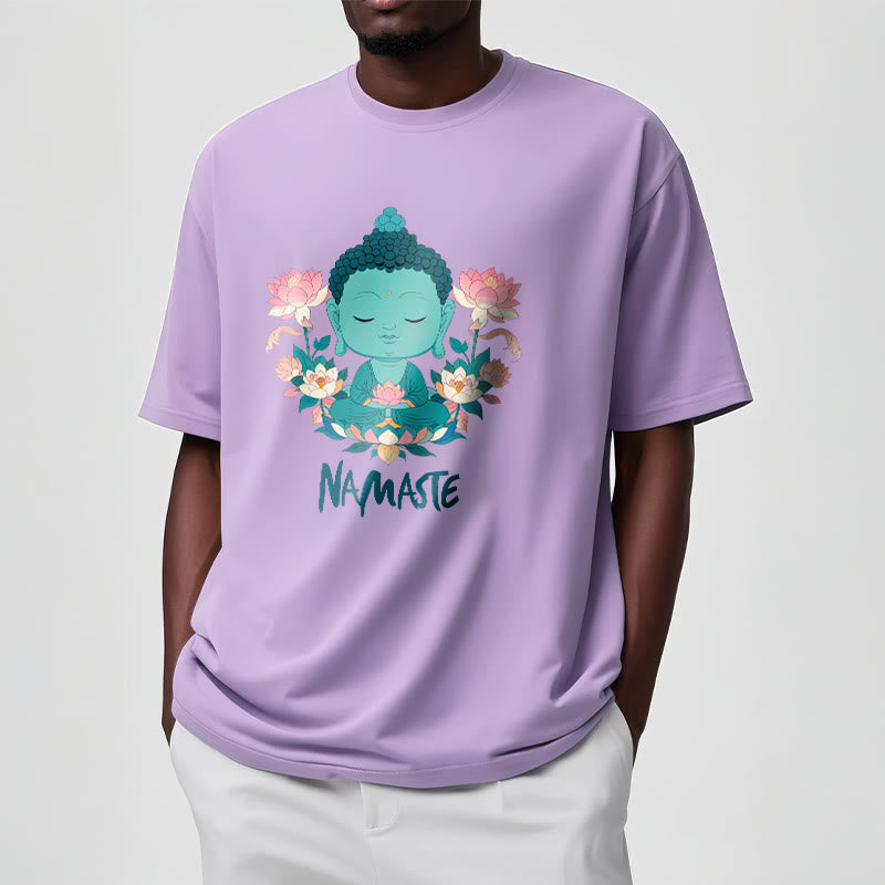 NAMASTE Buddha Lotus Meditation Tee T-shirt