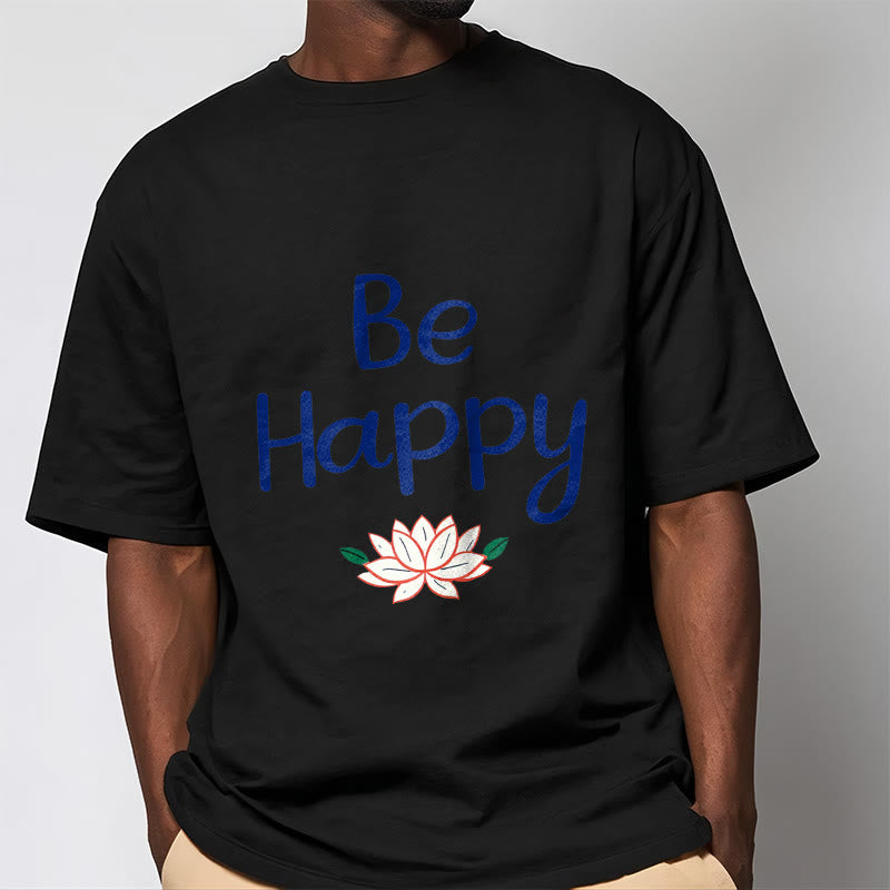 Tactile Cotton Crewneck Lotus Meditation Tee