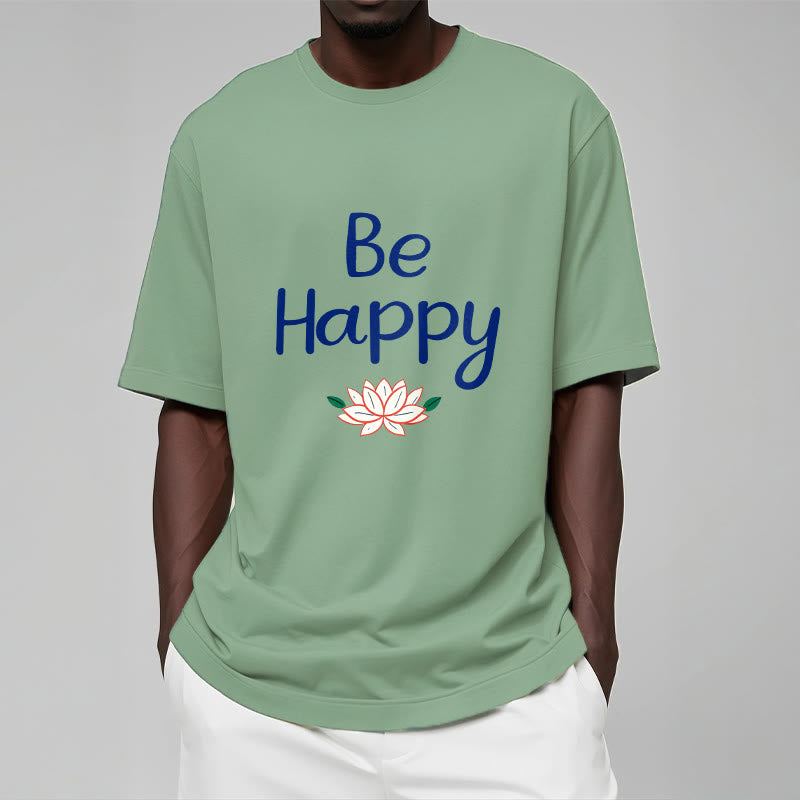 Tactile Cotton Crewneck Lotus Meditation Tee