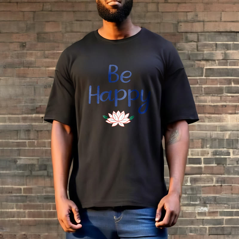 Tactile Cotton Crewneck Lotus Meditation Tee