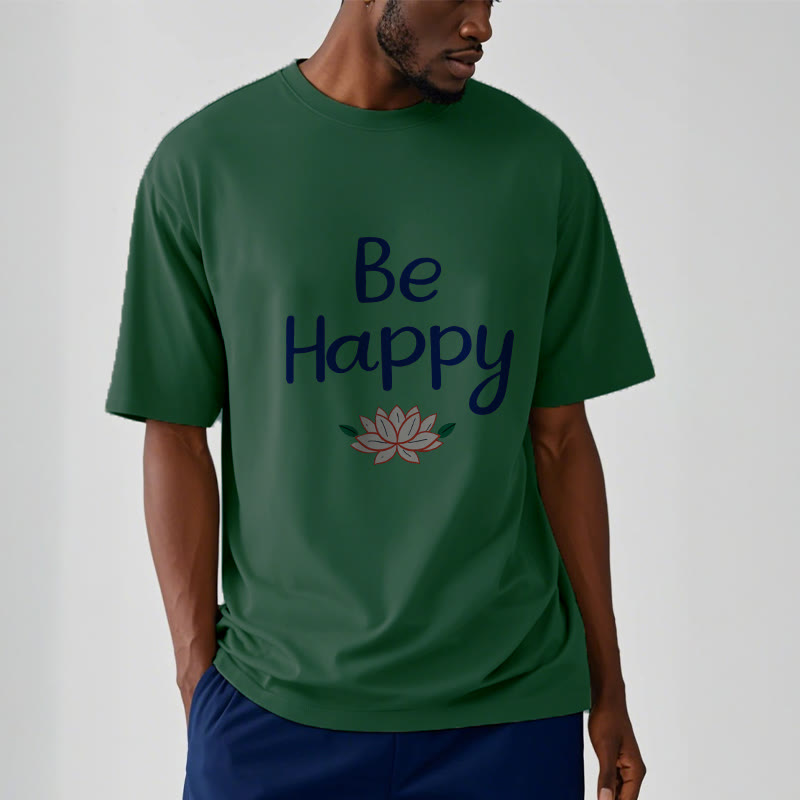 Tactile Cotton Crewneck Lotus Meditation Tee