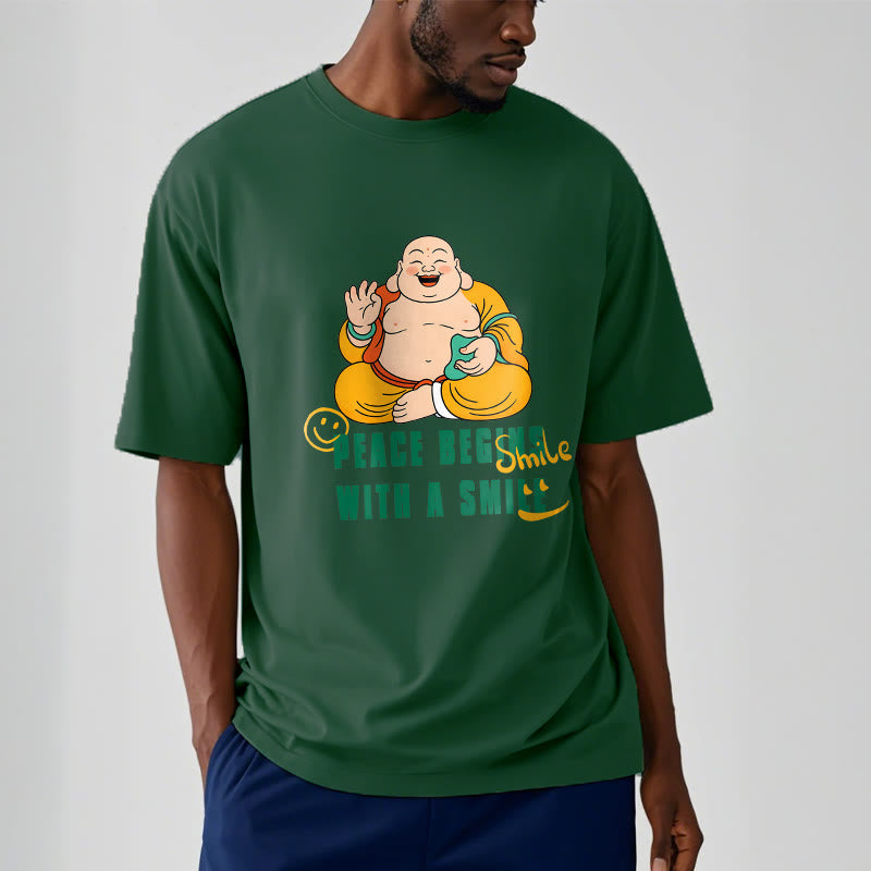 Tactile Cotton Crew Neck Mindful Graphic T-Shirt