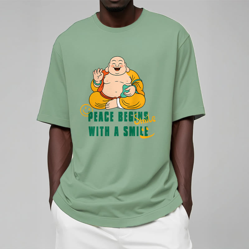 Tactile Cotton Crew Neck Mindful Graphic T-Shirt