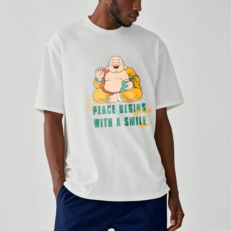 Tactile Cotton Crew Neck Mindful Graphic T-Shirt