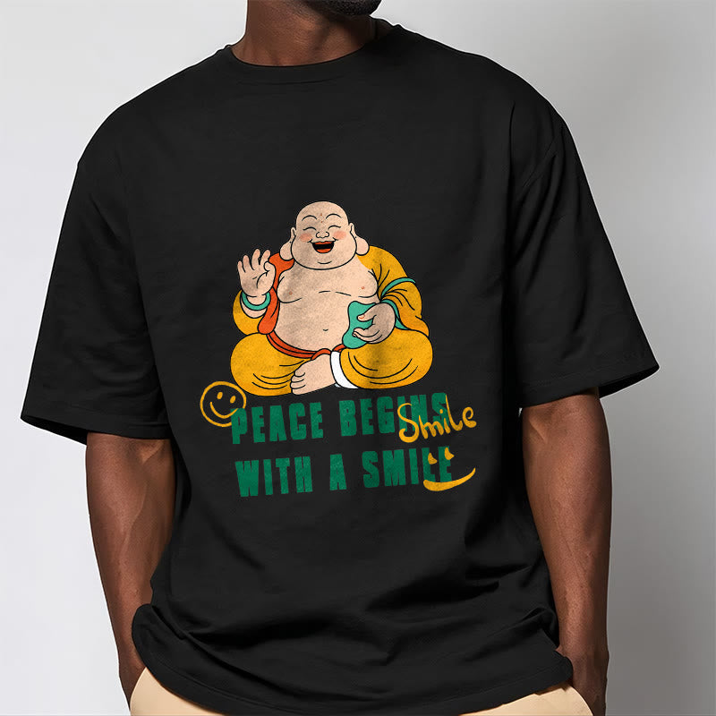 Tactile Cotton Crew Neck Mindful Graphic T-Shirt