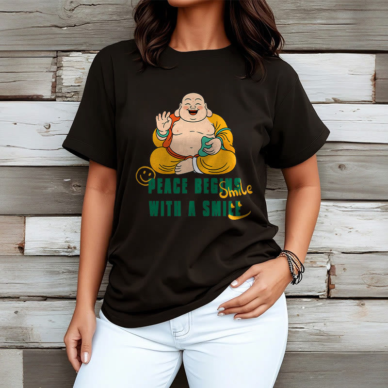 Tactile Cotton Crew Neck Mindful Graphic T-Shirt