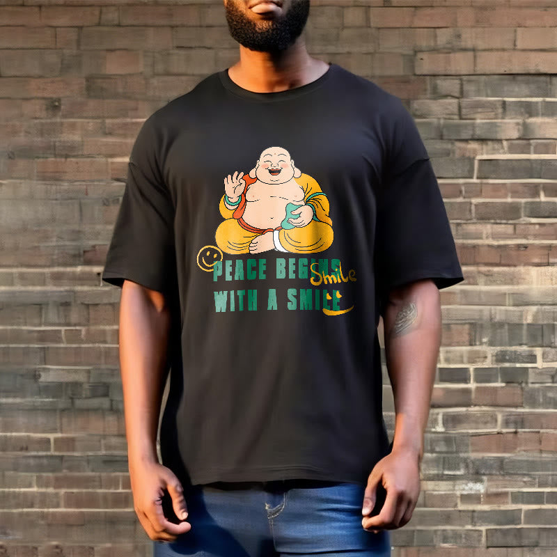 Tactile Cotton Crew Neck Mindful Graphic T-Shirt