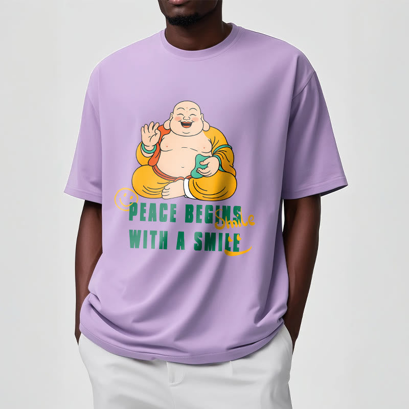 Tactile Cotton Crew Neck Mindful Graphic T-Shirt