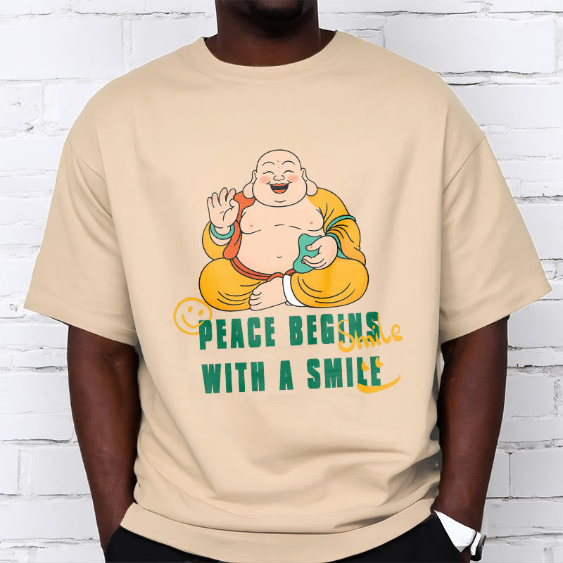 Tactile Cotton Crew Neck Mindful Graphic T-Shirt