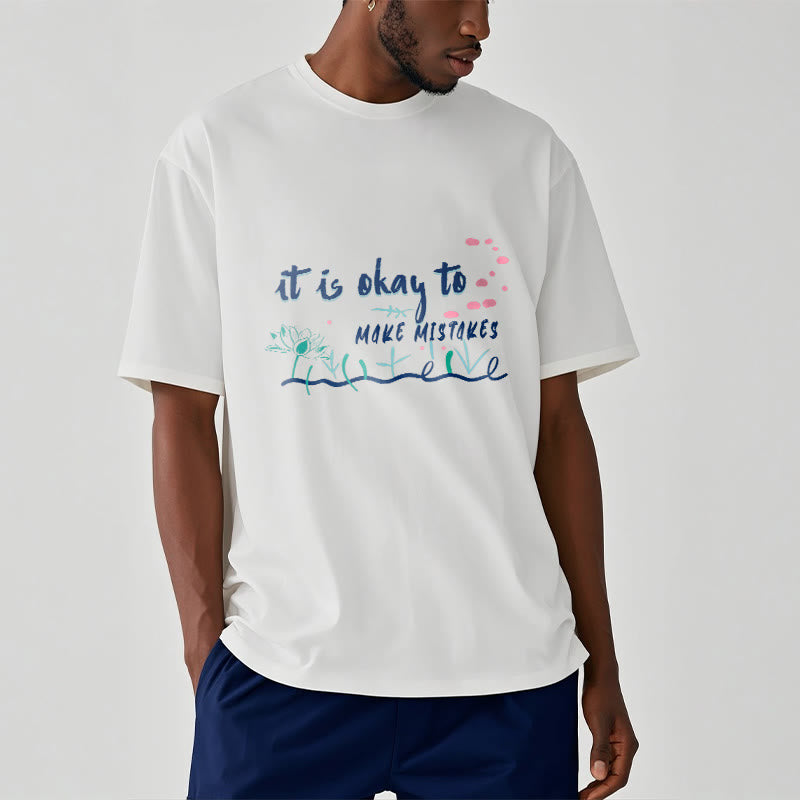 Tactile Cotton Crew Neck Mindful Mantra T-Shirt