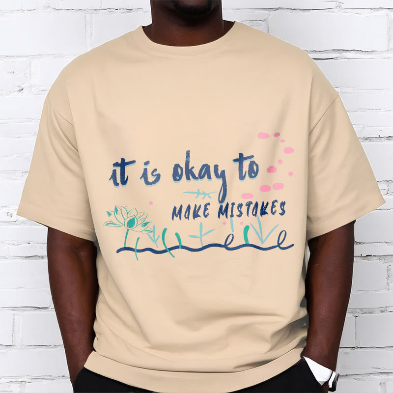 Tactile Cotton Crew Neck Mindful Mantra T-Shirt