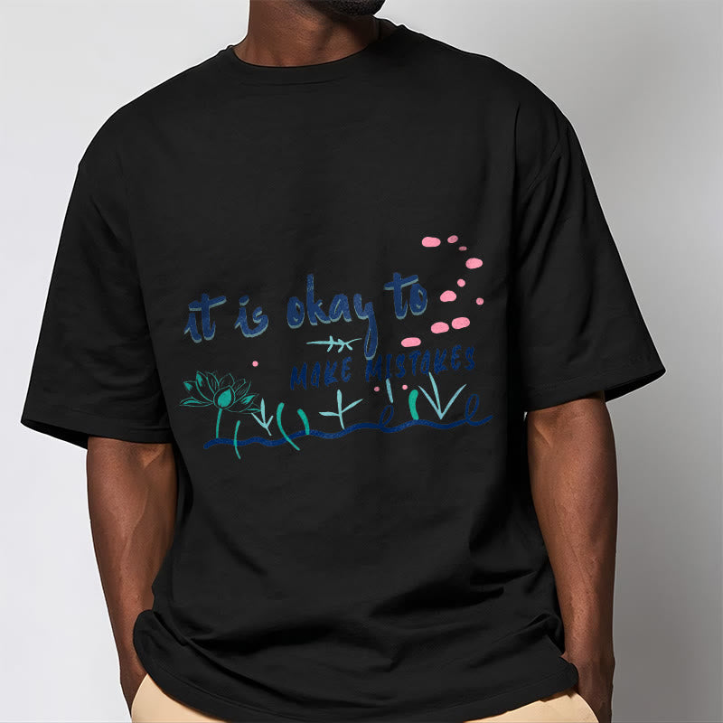 Tactile Cotton Crew Neck Mindful Mantra T-Shirt