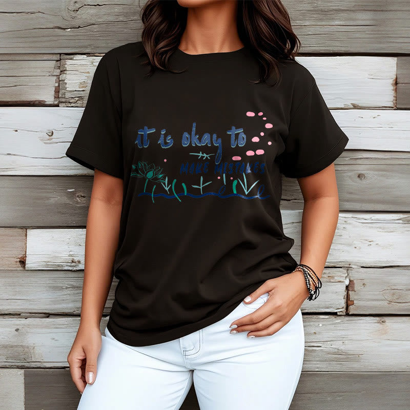 Tactile Cotton Crew Neck Mindful Mantra T-Shirt