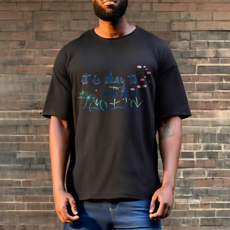 Tactile Cotton Crew Neck Mindful Mantra T-Shirt