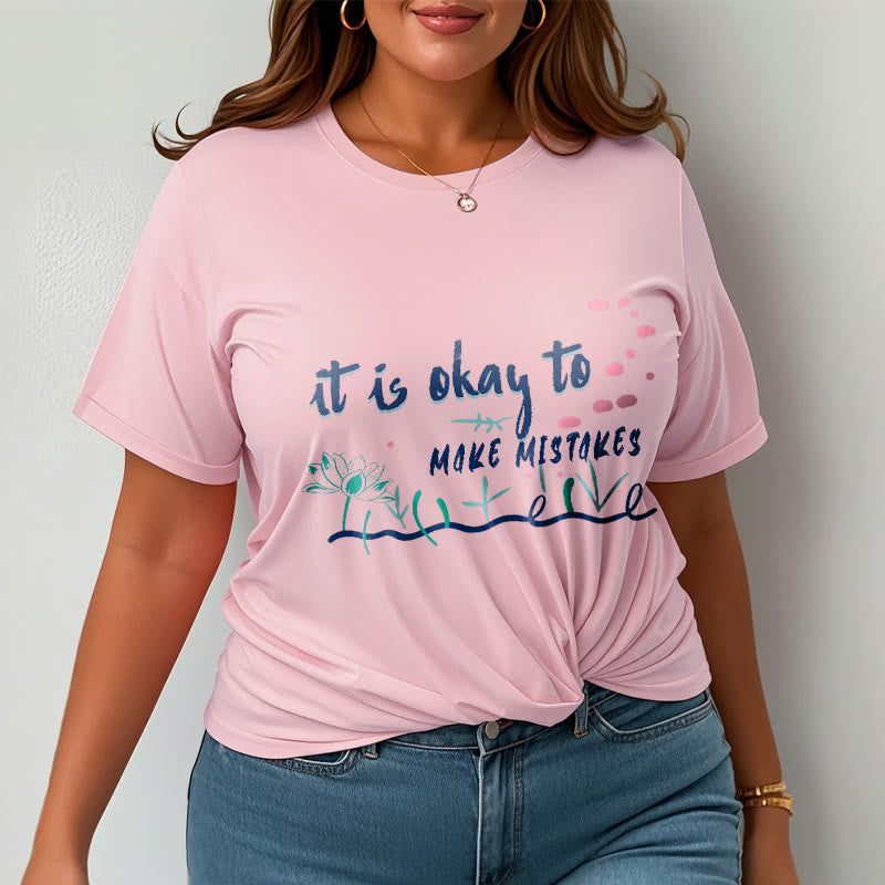 Tactile Cotton Crew Neck Mindful Mantra T-Shirt