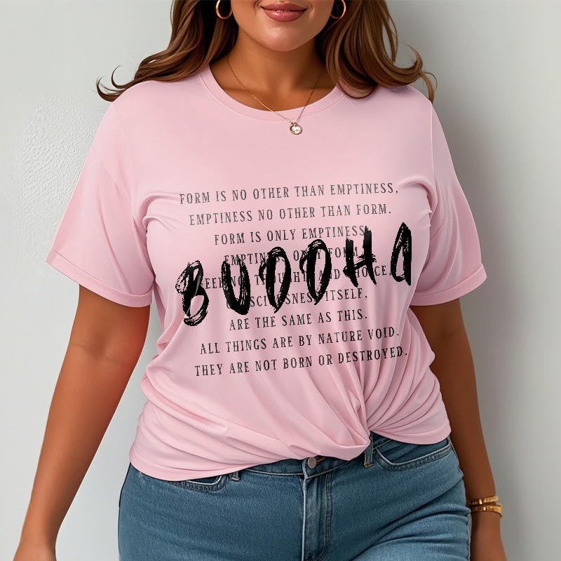 Breathable Cotton Heart Sutra Meditation Graphic Tee