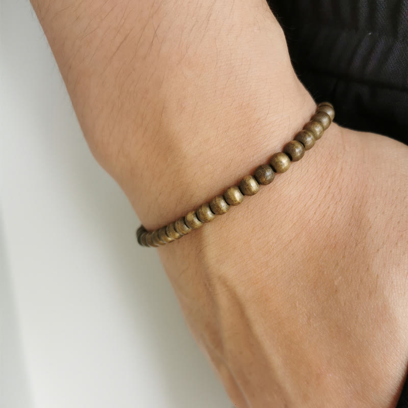 Copper Brass Beads Balance Wealth Simple Bracelet