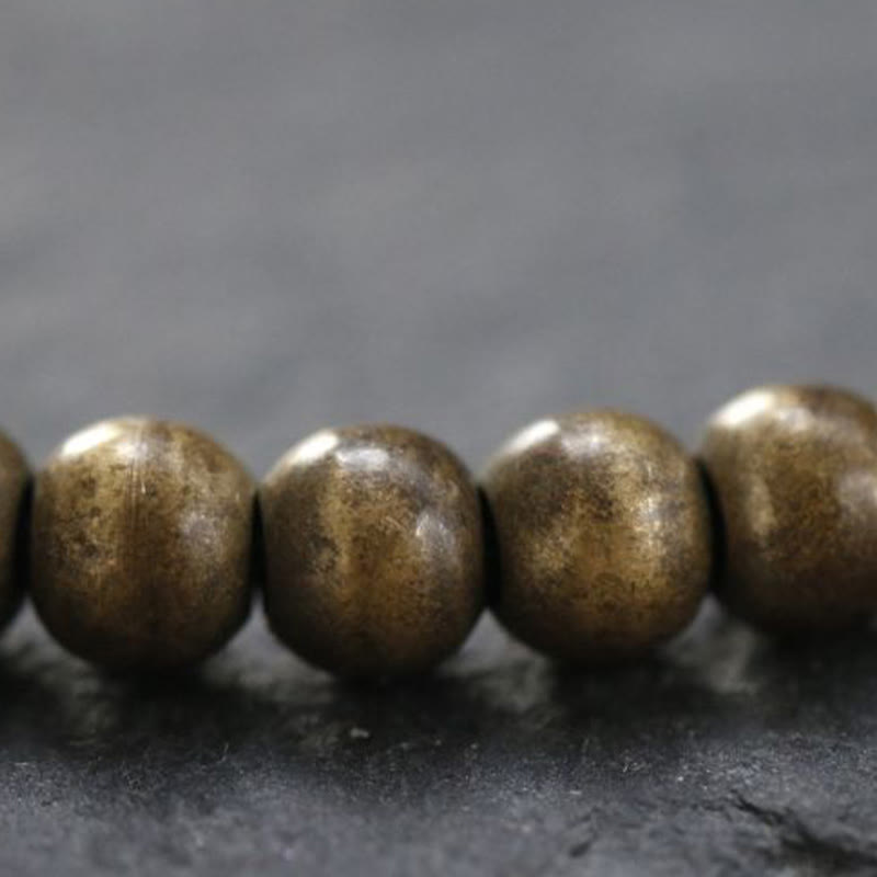 Copper Brass Beads Balance Wealth Simple Bracelet