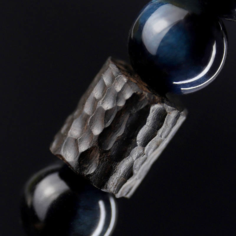 Tiger Eye Ebony Wood Beads Calm Bracelet