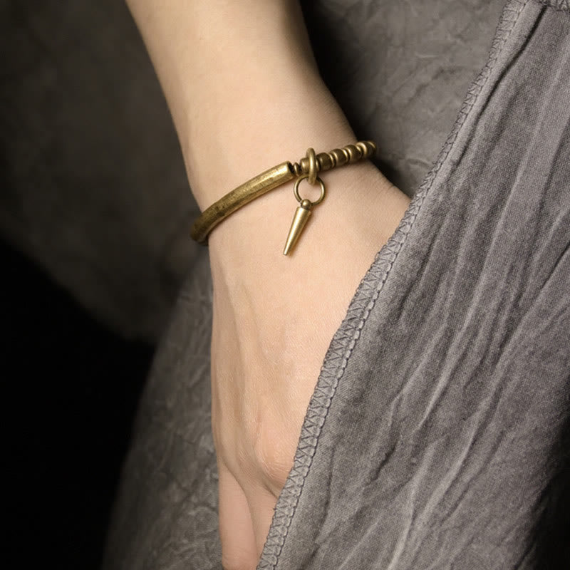 Copper Brass Balance Wealth Simple Bracelet