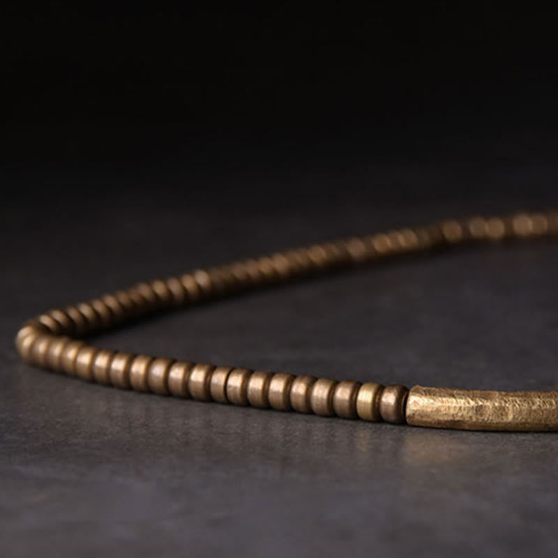 Vintage Lava Rock Copper Beads Multi-layered Wrap Bracelet