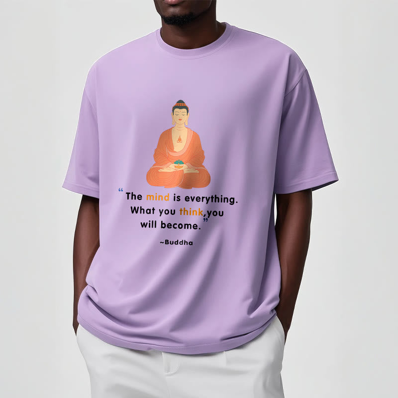 Tactile Cotton Crew Neck Mindful Meditation Tee