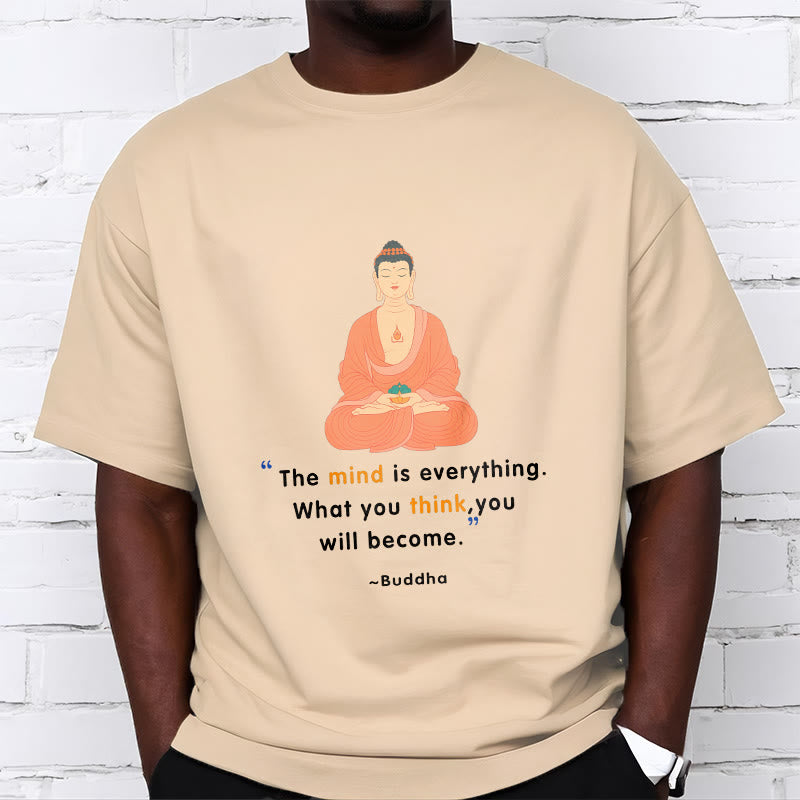 Tactile Cotton Crew Neck Mindful Meditation Tee