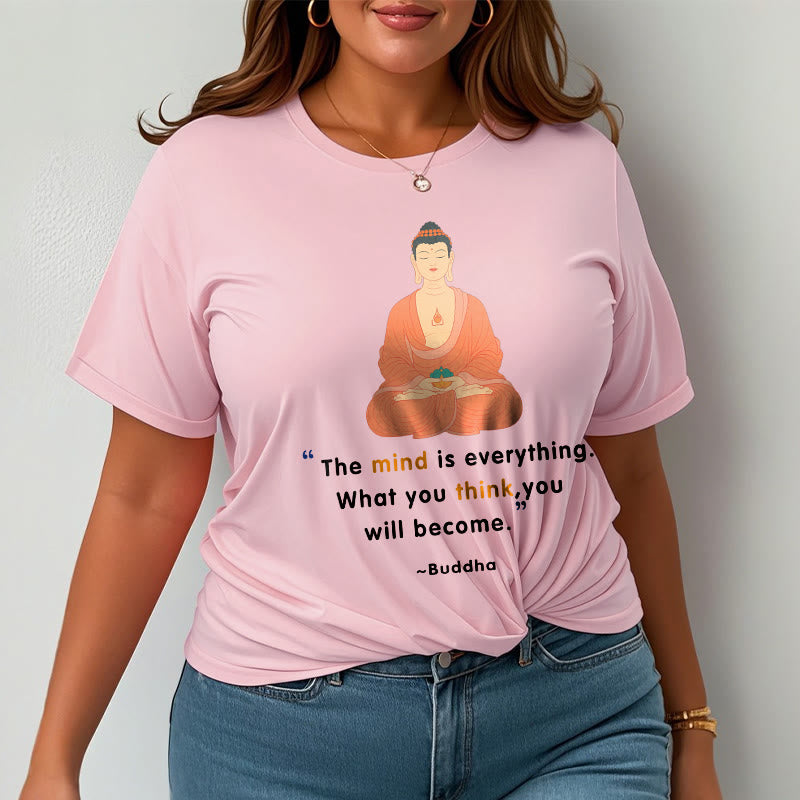 Tactile Cotton Crew Neck Mindful Meditation Tee