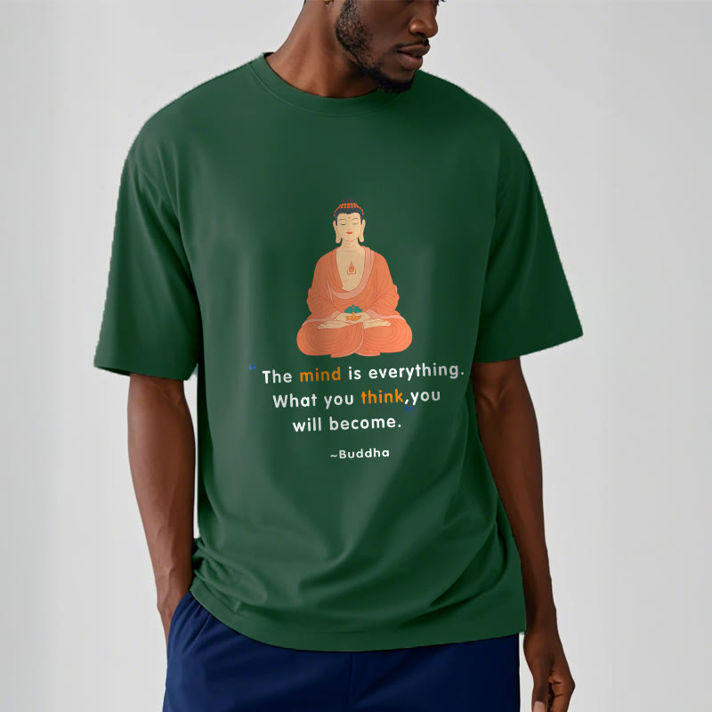 Tactile Cotton Crew Neck Mindful Meditation Tee