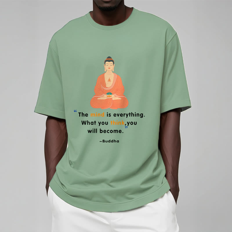 Tactile Cotton Crew Neck Mindful Meditation Tee