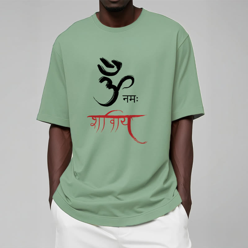 OM NAMAH SHIVAYA Mantra Sanskrit Tee T-shirt