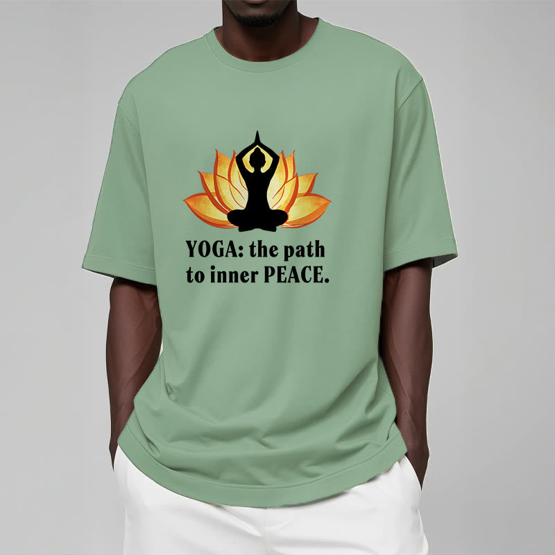 Yoga The Path To Inner Peace Lotus Tee T-shirt