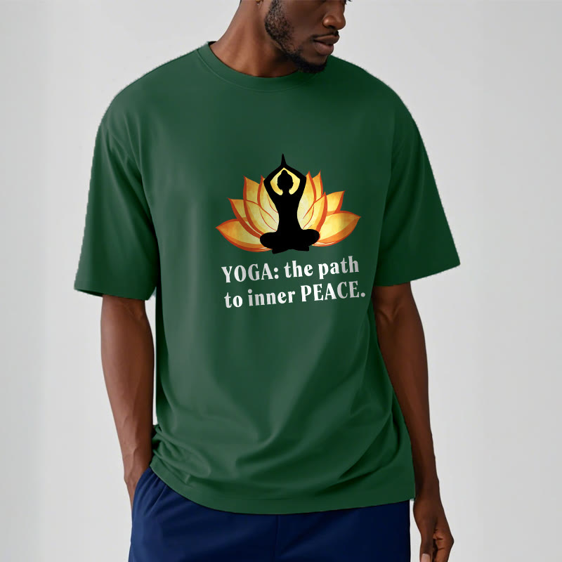 Yoga The Path To Inner Peace Lotus Tee T-shirt