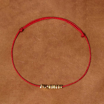 Handmade 925 Sterling Silver Small Pieces Protection Braided Ultra-Thin Rope Bracelet