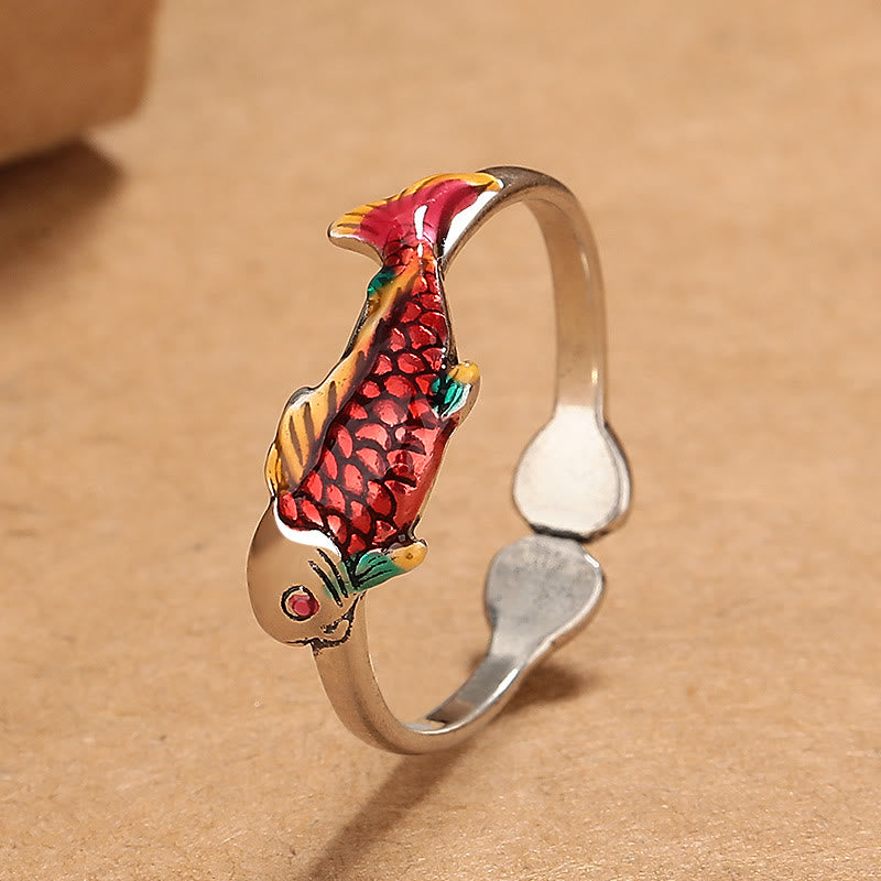 Luck Koi Fish Wealth Prosperity Ring