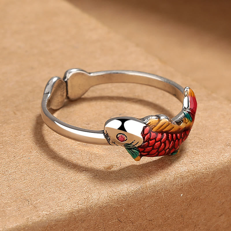 Luck Koi Fish Wealth Prosperity Ring