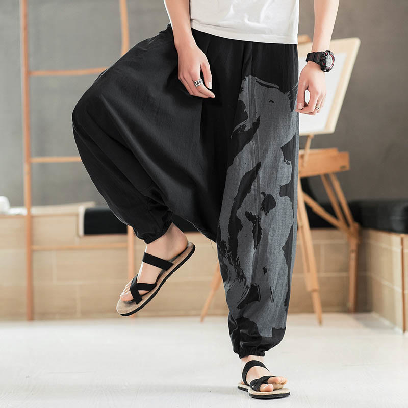 Breathable Cotton Minimalist Meditation Men's Harem Pants