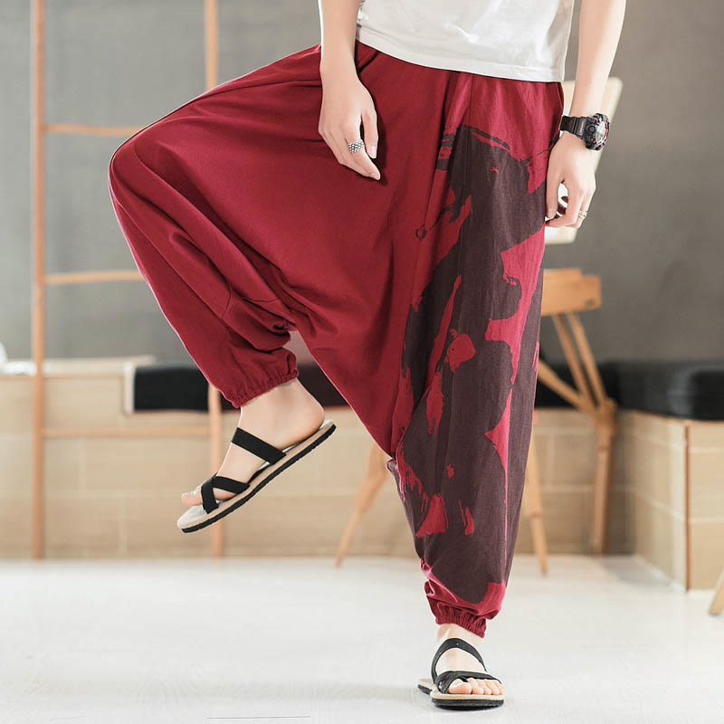 Breathable Cotton Minimalist Meditation Men's Harem Pants