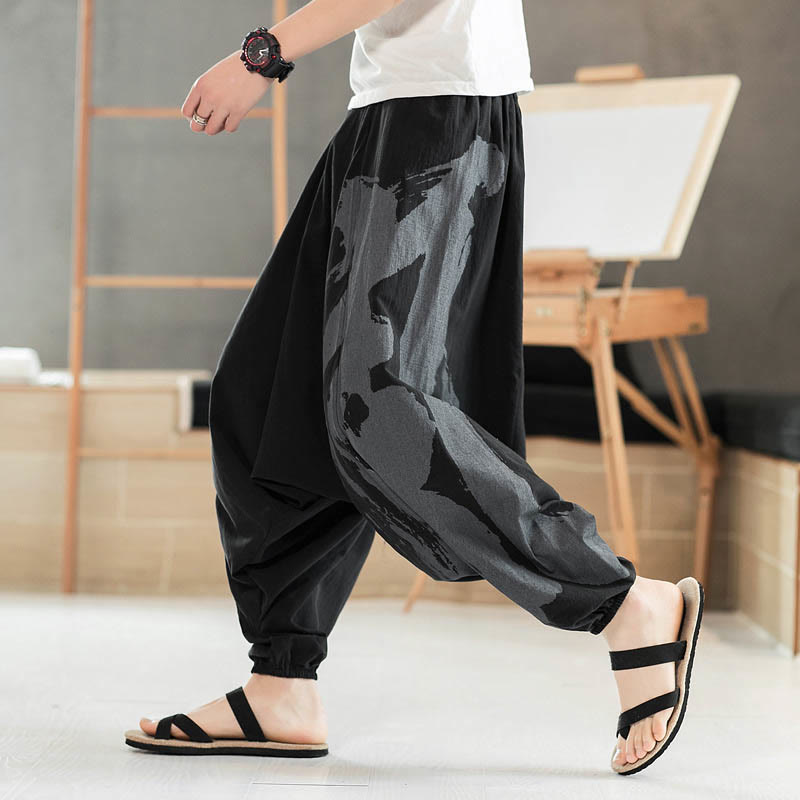 Breathable Cotton Minimalist Meditation Men's Harem Pants