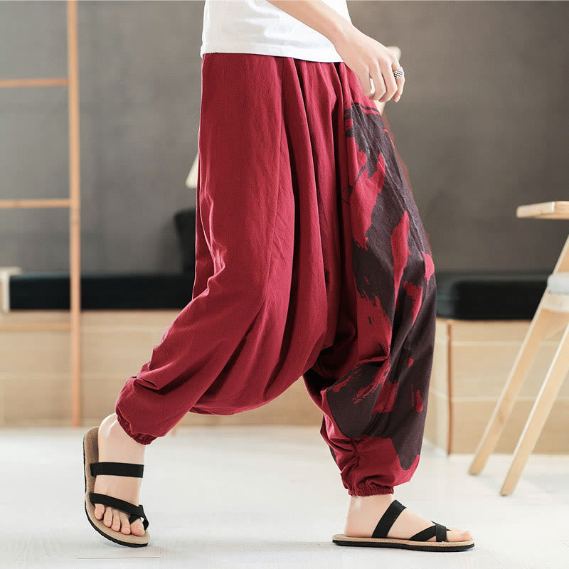 Breathable Cotton Minimalist Meditation Men's Harem Pants