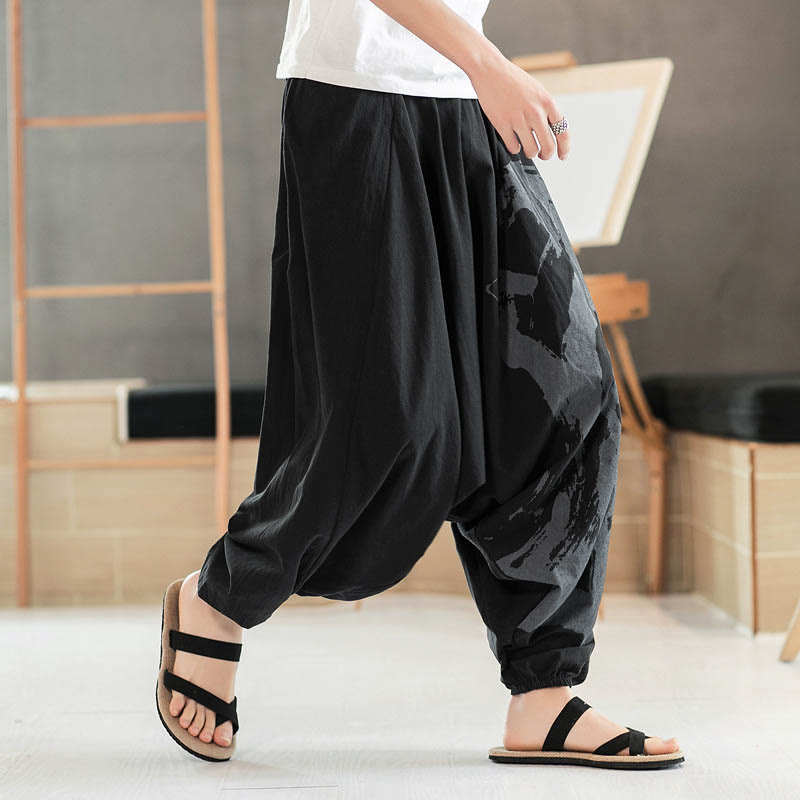 Breathable Cotton Minimalist Meditation Men's Harem Pants