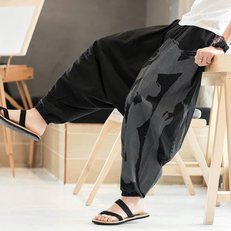 Breathable Cotton Minimalist Meditation Men's Harem Pants
