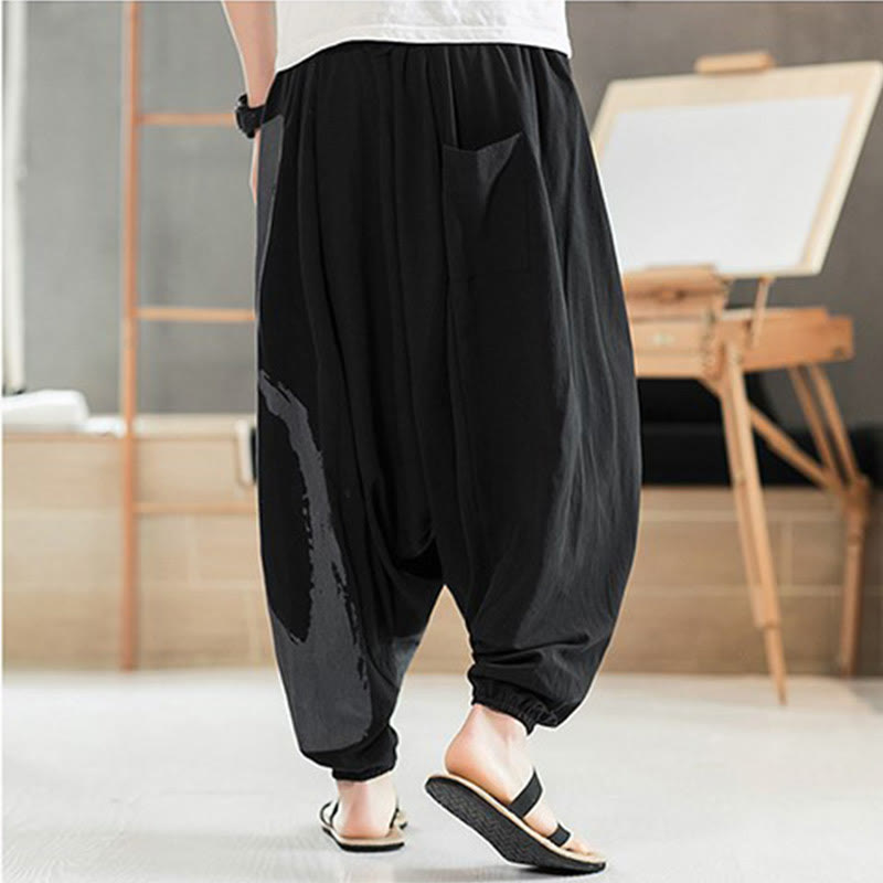 Breathable Cotton Minimalist Meditation Men's Harem Pants