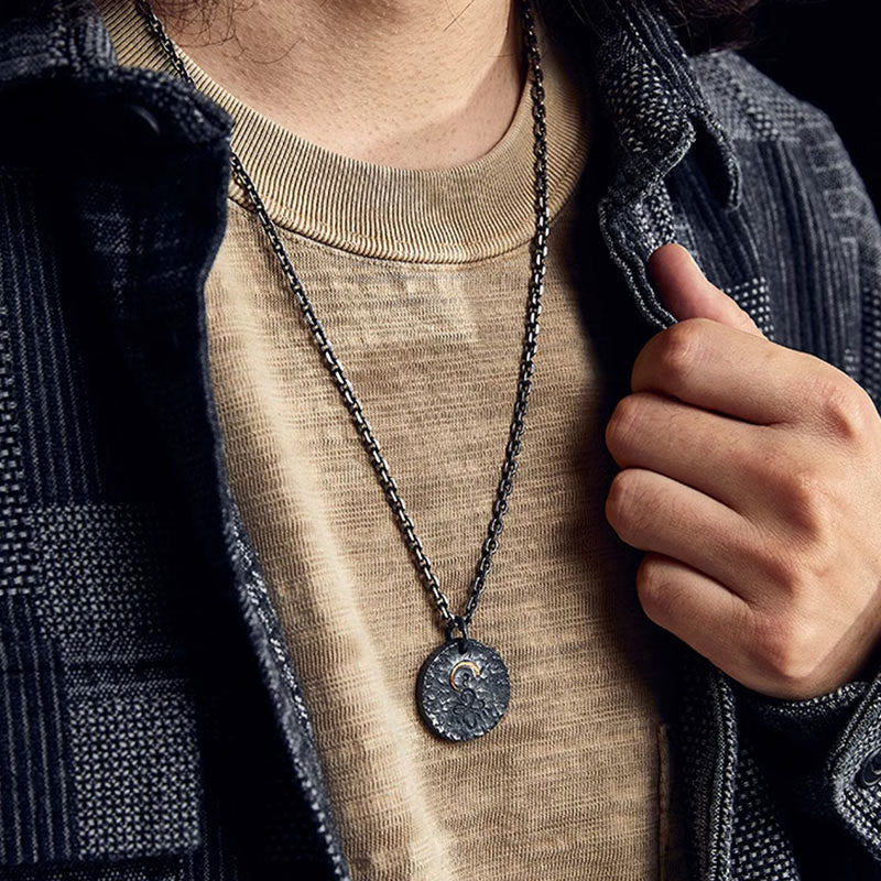 999 Sterling Silver 999 Gold 925 Sterling Silver Buddha Statue Lotus Necklace Pendant