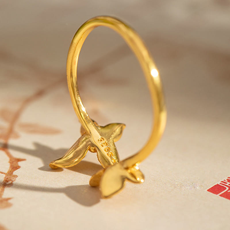 925 Sterling Silver Butterfly Love Ring