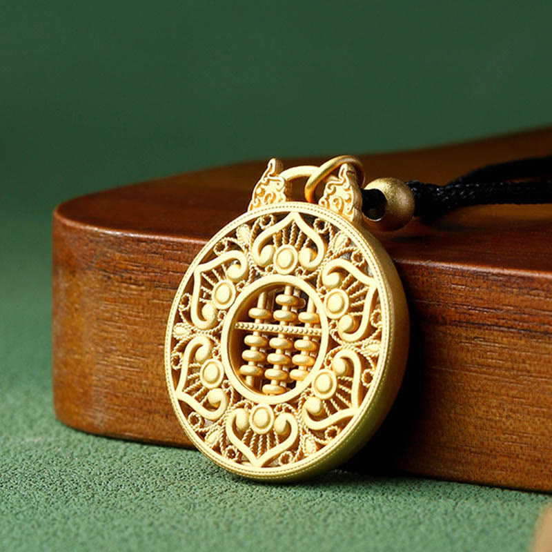 Gold Plated Copper Koi Fish Strength Necklace Pendant