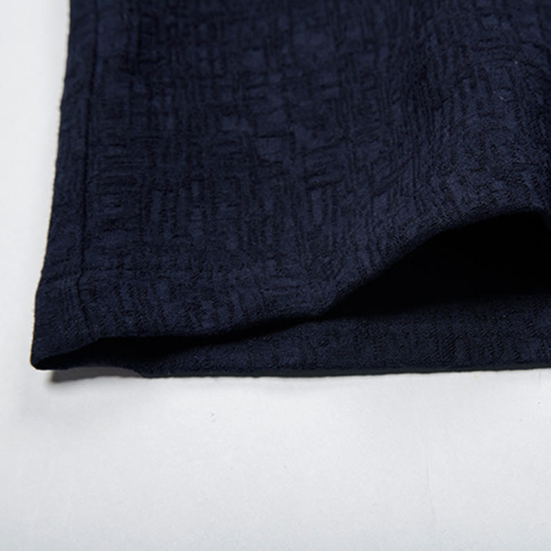 Solid Color Chinese Tang Suit Cotton Linen Jacket Men Clothing